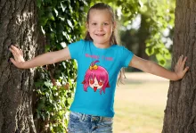 Flickor barnens T-shirts – Parodi Today I am