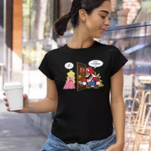 T-shirt Femme Bowser « C'est l'plombier ! » – Parodie Super Mario