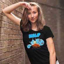 Schiggy Damen T-shirt – Parodie auf Pokémon