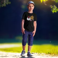 Pegasus Seiya Kinder T-Shirt “Pegasus Seiya, Aiolia des Löwen und der Pope” – Parodie auf Saint Seiya