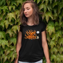 T-shirt Femme Kyubi « Petit joueur ! » – Parodie Naruto