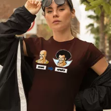 T-shirt Femme Nappa « Avant - Après » – Parodie Dragon Ball Z