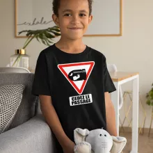 T-shirt Enfant Bill Ball « Cédez le passage ! » – Parodie Mario Kart