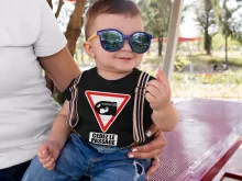 T-shirt bébé Bill Ball « Cédez le passage ! » – Parodie Mario Kart