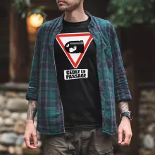 T-shirt Bill Ball « Cédez le passage ! » – Parodie Mario Kart