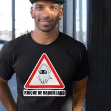 T-shirt Poulba « Risque de Brouillard ! » – Parodie Mario Kart