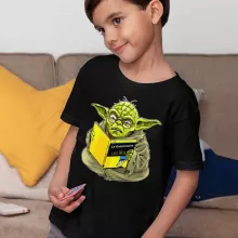T-shirt Enfant Yoda « En grammaire, un zéro, il est... » – Parodie Star Wars