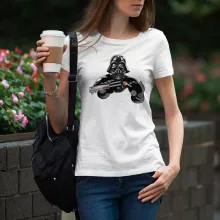 Darth Vader T-shirt för kvinnor – Parodi Stjärnornas krig