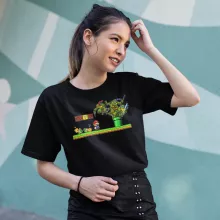 T-shirt Femme Donatello « La Revanche des Tortues ! » – Parodie Super Mario
