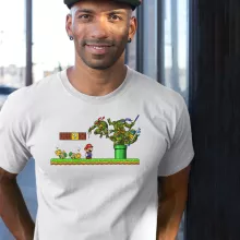 Maglietta Donatello “Donatello,Leonardo,Raphael, Michelangelo e Mario” – Parodia dei Super Mario