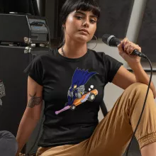 T-shirt Femme « La nouvelle Batte-Mobile !! » – Parodie Batman