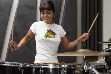 T-shirt de mulher Link – Zelda de parodia