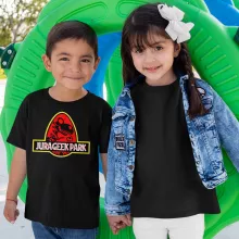 T-shirt criança rapaz “Yoshi e Parque Jurássico” – Yoshi de parodia
