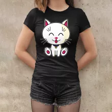 T-shirt Femme « Kawaii Baby Cat (blanc) » – Parodie Kawaii Baby Cats