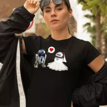 R2-D2 Damen T-shirt – Parodie auf Star Wars