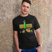 T-shirt Mario « Un mauvais tuyau... » – Parodie Super Mario