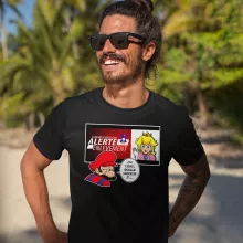 T-shirt Mario « Alerte enlèvement... » – Parodie Super Mario