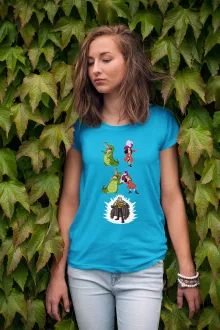T-shirt Femme Sir Crocodile « FUSION ! YAHAAAA ! Capitaine Croco » – Parodie One Piece