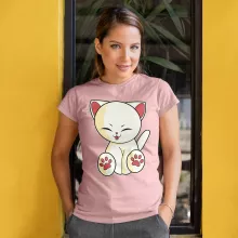 T-shirt Femme « Chaton Mignon Crème » – Parodie Chatons Mignons