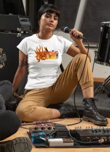 T-shirt Femme Naruto « Un nouveau dresseur... » – Parodie Pokémon