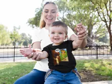 Pegasus Seiya Baby's T-shirt “Pegasus Seiya, Leo Aiolia and Terminator” – Knights of the Zodiac - Saint Seiya parody