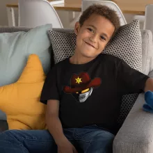 T-shirt Enfant X-Or « Le Shériff de l'espace... » – Parodie X-Or le Shériff de l'Espace