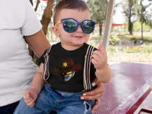 T-shirt bébé X-Or « Le Shériff de l'espace... » – Parodie X-Or le Shériff de l'Espace