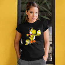 T-shirt Femme « Peinture fraîche... (Version jaune) » – Parodie Yoshi