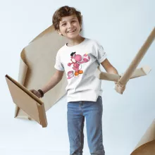 T-shirt Enfant « Peinture fraîche... (Version rose) » – Parodie Yoshi