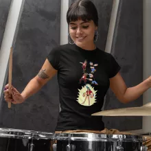 T-shirt Femme Franky « FUSION YAHAAAAA !!! (Super Splendide » – Parodie One Piece