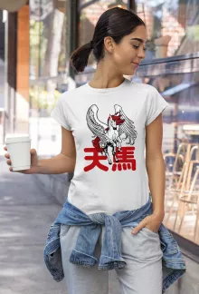 T-shirt Femme Manga Style « Tenma - Pégase » – Parodie Culture Manga