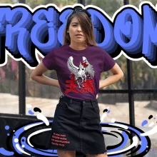 T-shirt Femme Manga Style « Tenma - Pégase » – Parodie Culture Manga