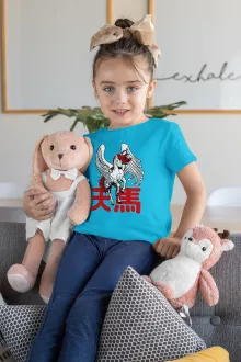 T-shirt Enfant Fille Manga Style « Tenma - Pégase » – Parodie Culture Manga