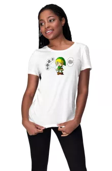 T-shirt Femme Link « Une fée pratique mais agaçante... » – Parodie Zelda