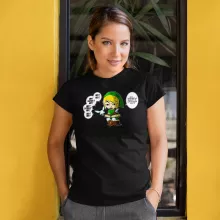 T-shirt de mulher – Zelda de parodia