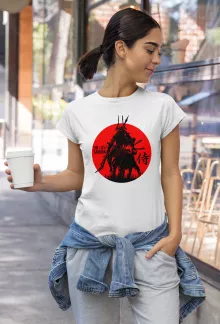 T-shirt Femme samurai-tshirt « The last Samurai » – Parodie Japon Culture