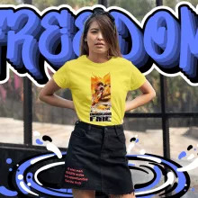 Natsu Damen T-shirt – Fairy Tail parodie