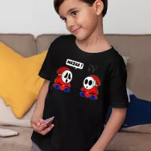 Shy Guy Kids T-Shirt – Super Mario parody