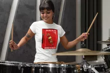T-shirt Femme Geek « En cas de feu, brisez la glace... !! » – Parodie Funny