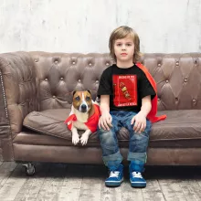 T-shirt Enfant Geek « En cas de feu, brisez la glace... !! » – Parodie Funny