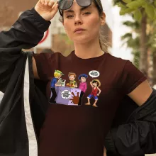 T-shirt Femme Sanji « ça se passe comme ça chez les dragueurs... » – Parodie One Piece
