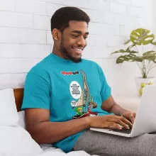 T-shirt Link « Un elfe à la mer.... » – Parodie Zelda