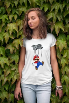 Mario Damen T-shirt – Parodie auf Super Mario