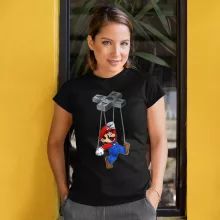 T-shirt Femme Mario « nette ON » – Parodie Super Mario