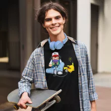 Pikachu T-Shirt “Pikachu and Ash Ketchum” – Pokémon parody