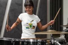 T-shirt de mulher – Zelda de parodia