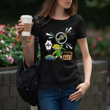 T-shirt de mulher – Zelda de parodia