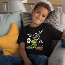 T-shirt criança rapaz – Zelda de parodia