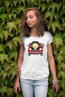 T-shirt Femme Pikachu « Pika dépannage » – Parodie Pokémon