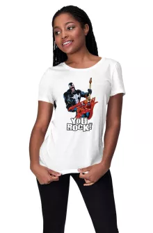 Damen T-shirt “Spider-man en Venom” – Spider-Man parodie